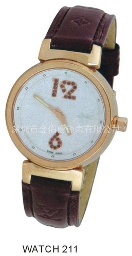 生产厂家定做时尚手表 真皮时装手表 女式手表 女士手表-「其他钟表」
